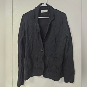 Calvin Klein Black Front Button Cardigan!